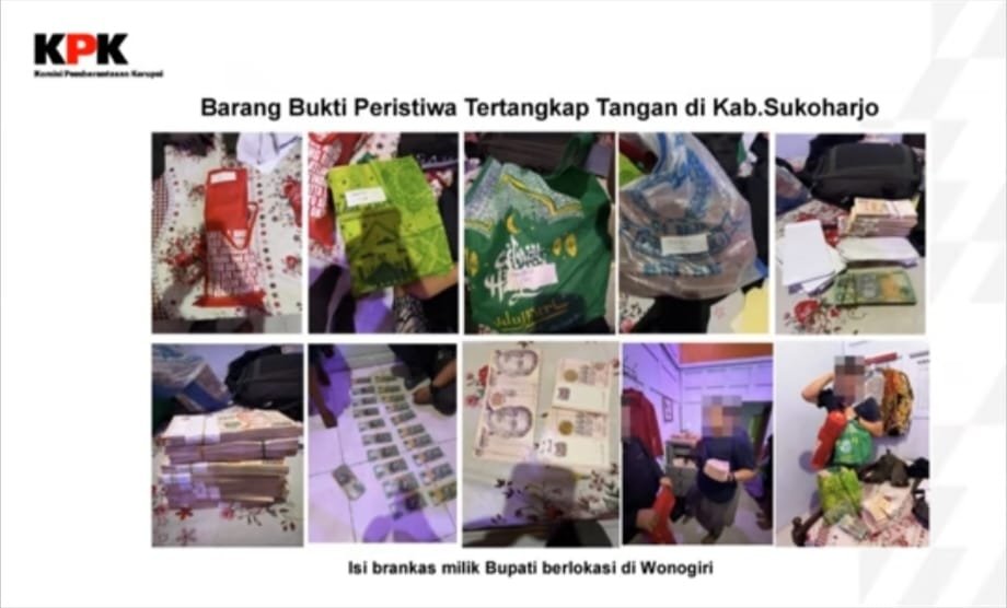 KPK GELAR OPERASI TANGKAP TANGAN HANTAM BUPATI SUKOHARJO ATAS DUGAAN SUAP PROYEK INFRASTRUKTUR