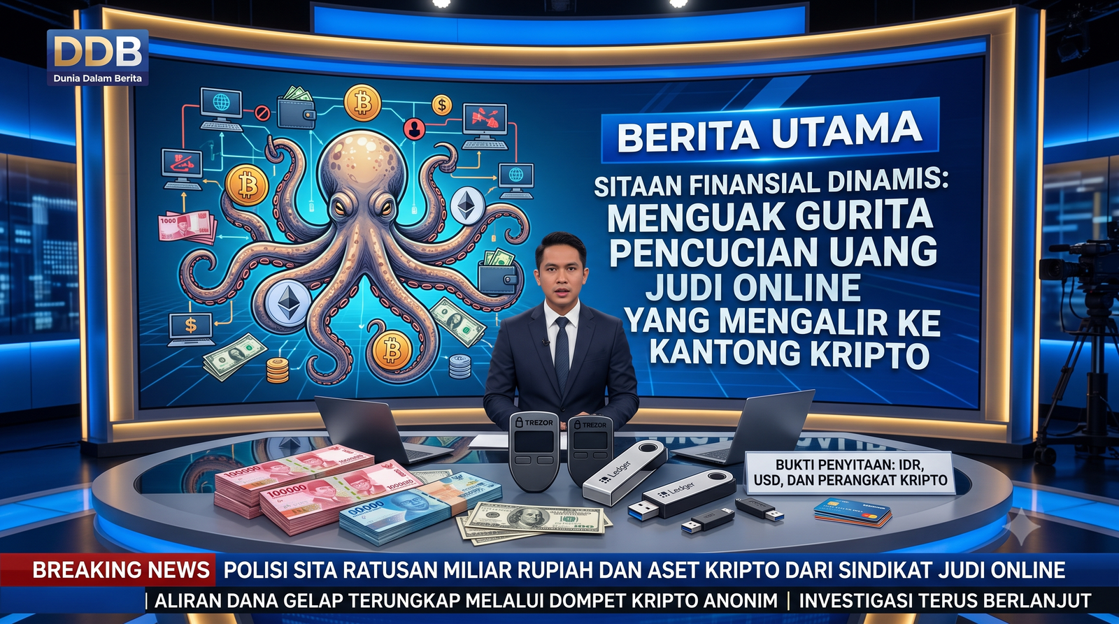 Sitaan Finansial Dinamis: Menguak Gurita Pencucian Uang Judi Online yang Mengalir ke Kantong Kripto