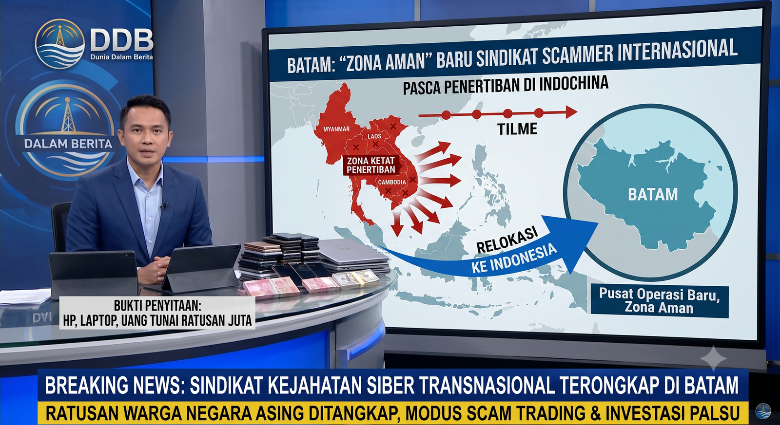 Batam: "Zona Aman" Baru Sindikat Scammer Internasional Pasca Penertiban di Indochina