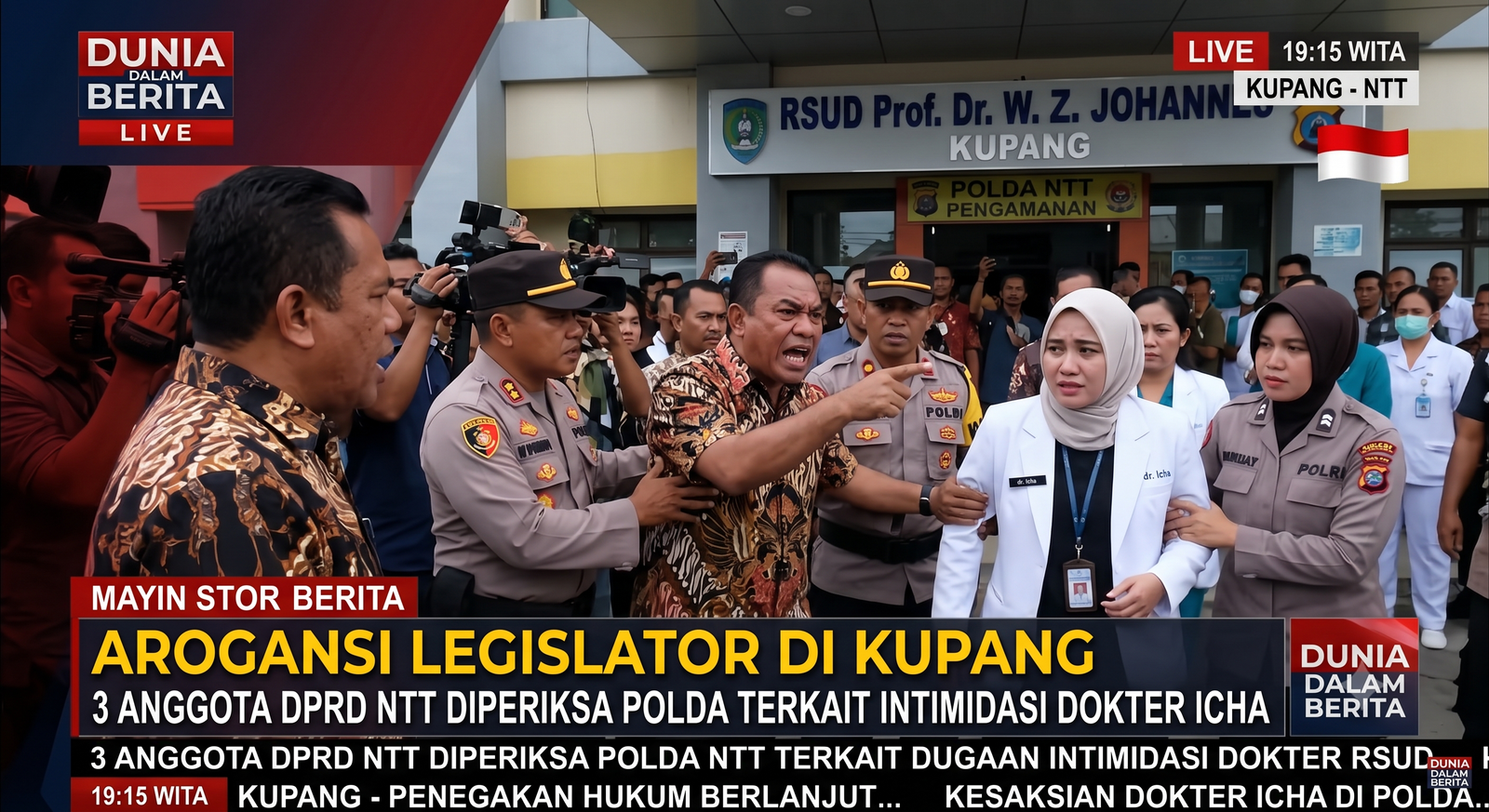 Arogansi Legislator di Kupang: 3 Anggota DPRD NTT Diperiksa Polda Terkait Intimidasi Dokter Icha