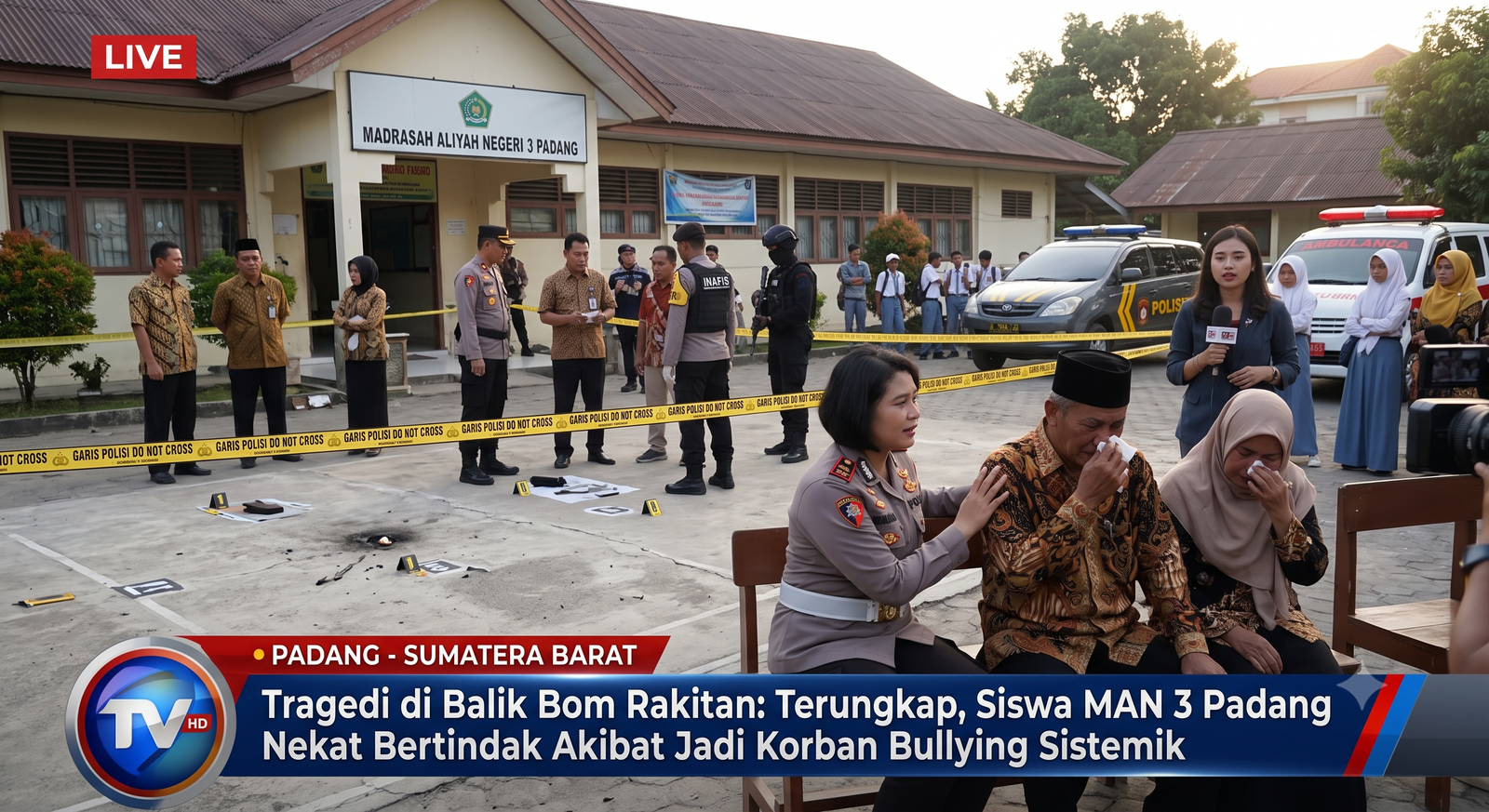 Tragedi di Balik Bom Rakitan: Terungkap, Siswa MAN 3 Padang Nekat Bertindak Akibat Jadi Korban Bullying Sistemik