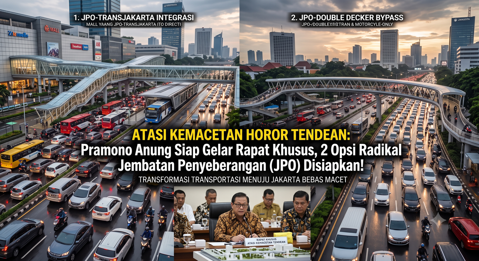Atasi Kemacetan Horor Tendean, Pramono Anung Siap Gelar Rapat Khusus: 2 Opsi Radikal Jembatan Penyeberangan (JPO) Disiapkan!