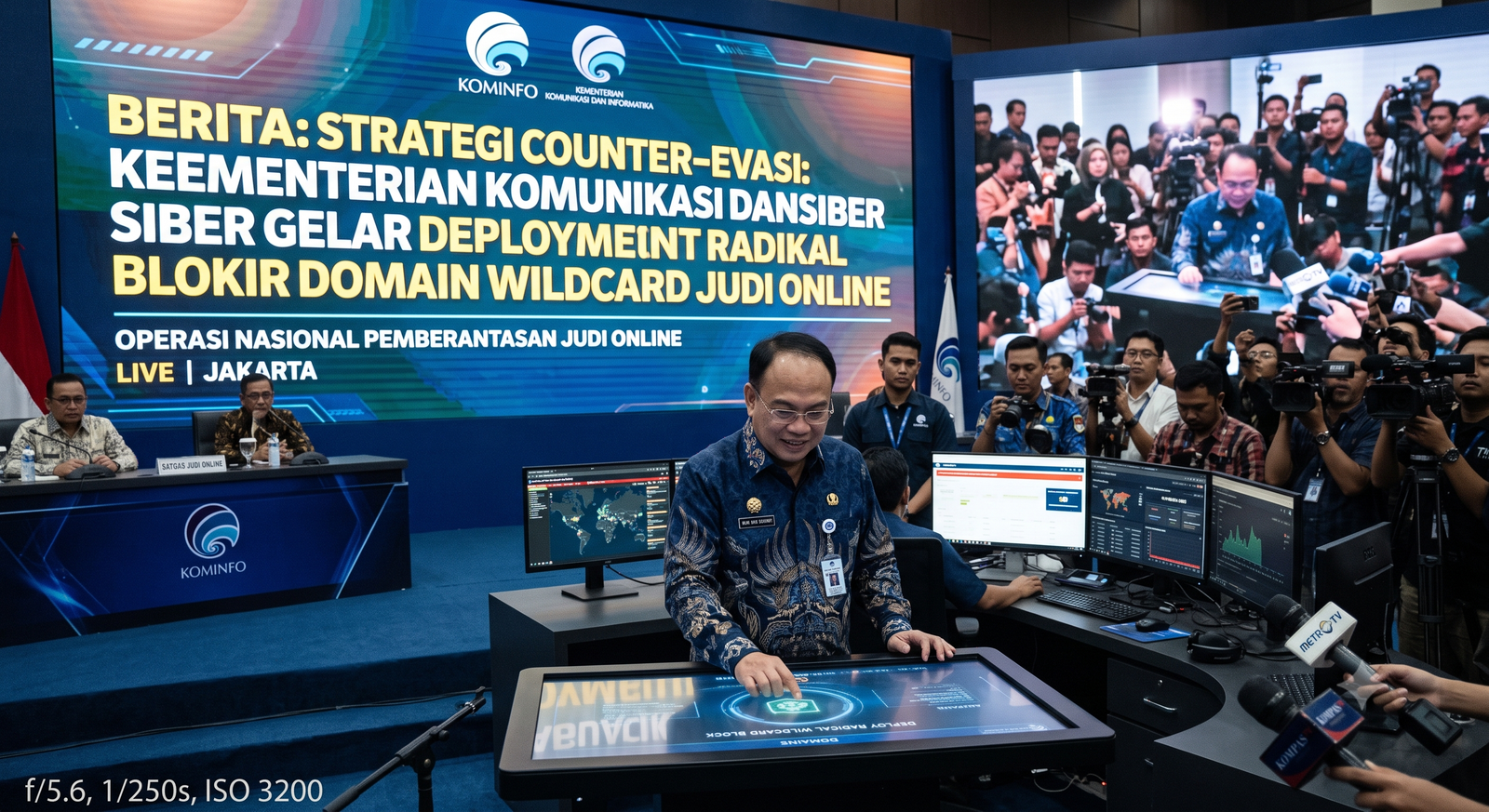 STRATEGI COUNTER-EVASI: KEMENTERIAN KOMUNIKASI DAN SIBER GELAR DEPLOYMENT RADIKAL BLOKIR DOMAIN WILDCARD JUDI ONLINE