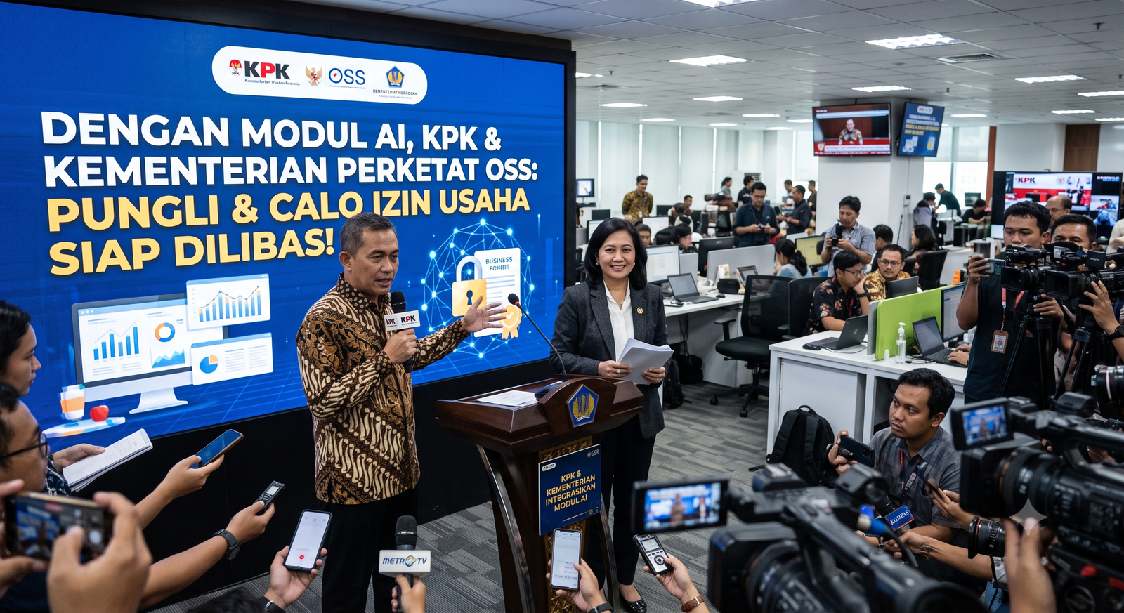 PERKETAT OSS: KPK & Kementerian Integrasikan Modul AI, Pungli & Calo Izin Usaha Siap Dilibas!