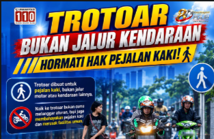 KEMBALIKAN HAK PEJALAN KAKI: Stop Serobot Trotoar, Utamakan Keselamatan Bersama di Jalan Raya!