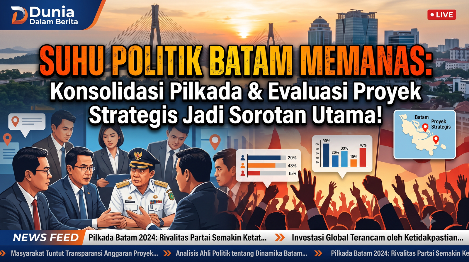 SUHU POLITIK BATAM MEMANAS: Konsolidasi Pilkada & Evaluasi Proyek Strategis Jadi Sorotan Utama!