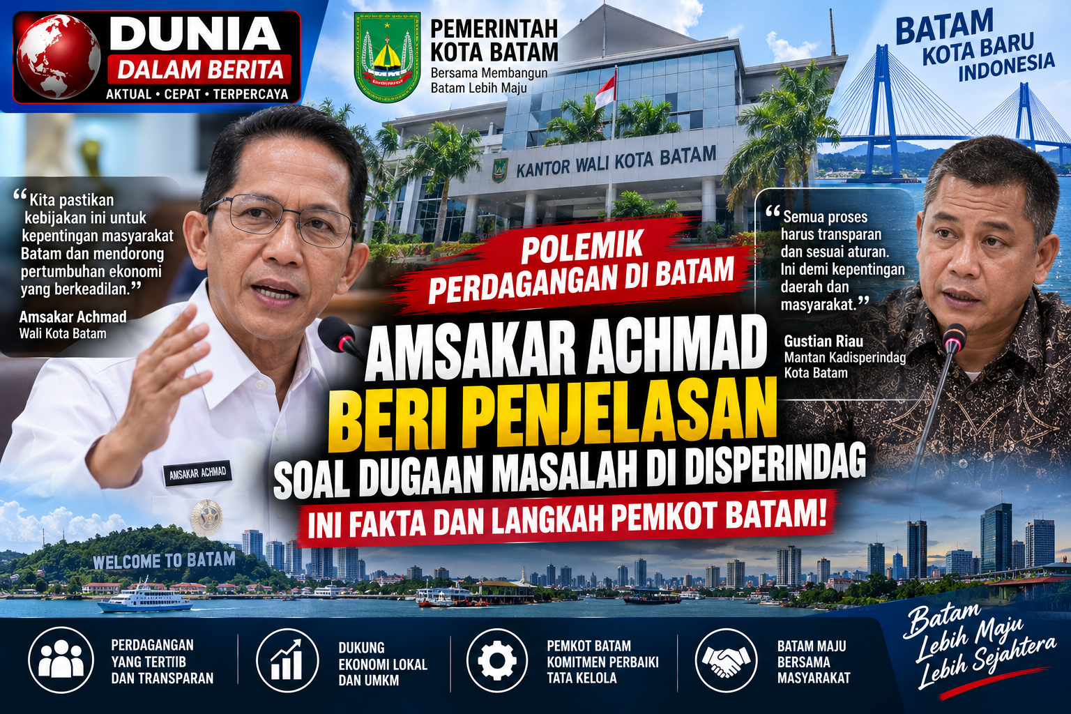 STATUS ASN EKS KADISPERINDAG GUSTIAN RIAU MEMANTIK SOROTAN: Wako Amsakar Achmad Buka Suara Paparkan Aturan Kepegawaian!